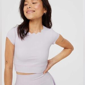 OFFLINE by Aerie Goals Scallop Tee